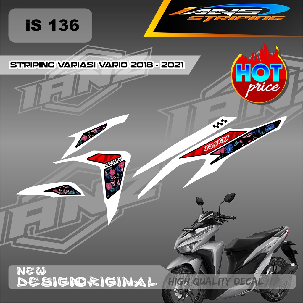 NEW DECAL STRIPING VARIO Led Vario 150 BAHAN HOLOGRAM / NON HOLOGRAM IS136