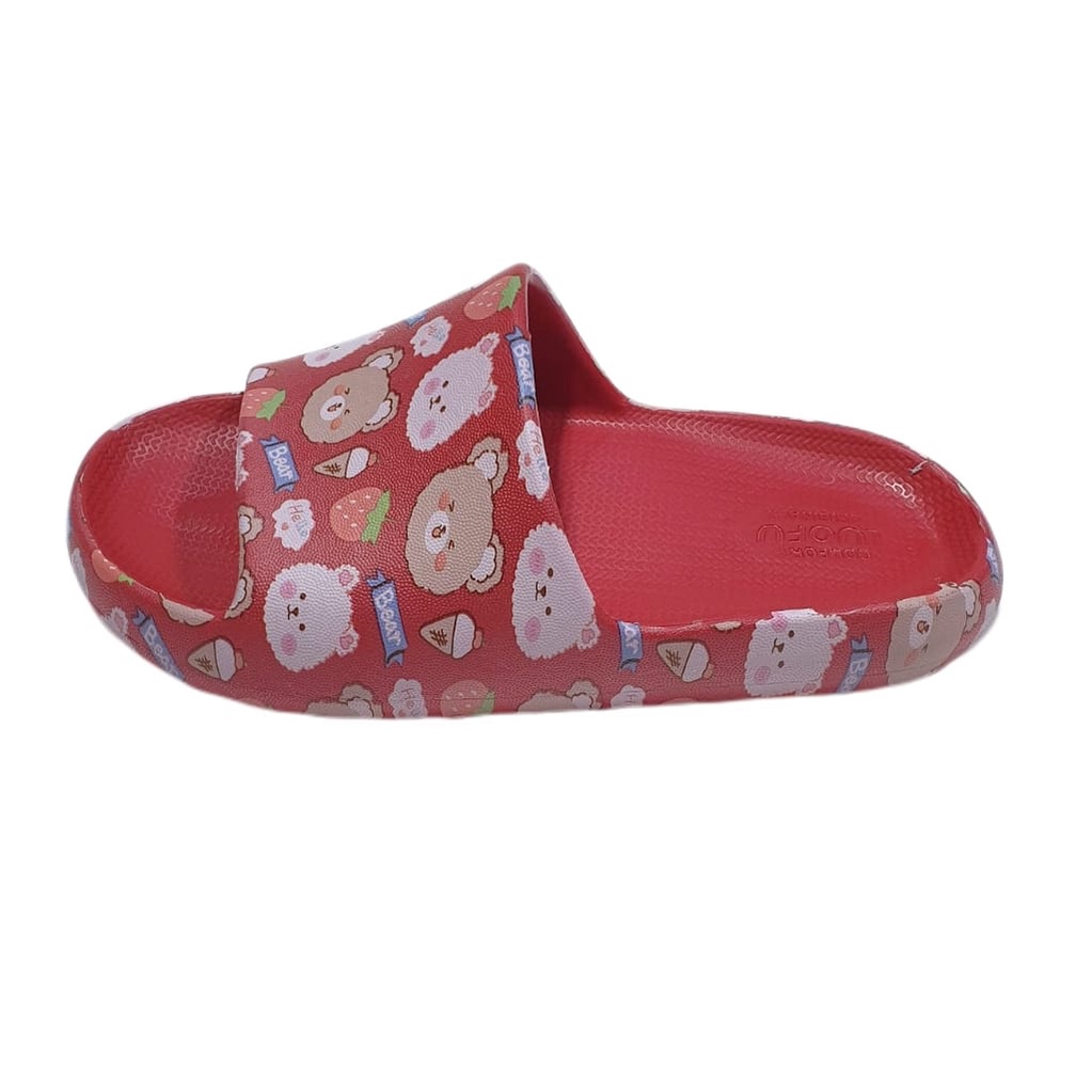 LUOFU ORIGINAL jelly sandal karet empuk murah anak selop sendal cewek import E6224K-E32