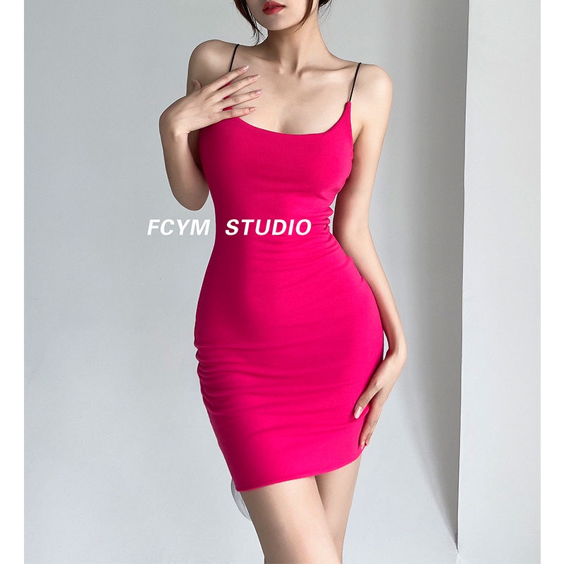 Red Eropa dan Amerika gaya mawar biru suspender dress wanita keinginan murni ketat tinggi pinggang slim slim sexy hot gadis tas pinggul rok