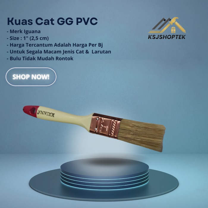 Kuas Cat gg PVC Iguana / 1 Inch (2,5CM)