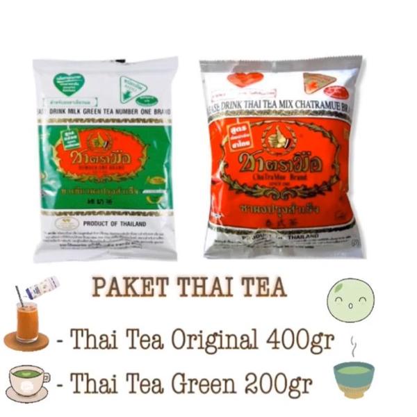 

☎ Paket thai green tea 200 gr dan thai original 400 gr Chatramue ➼