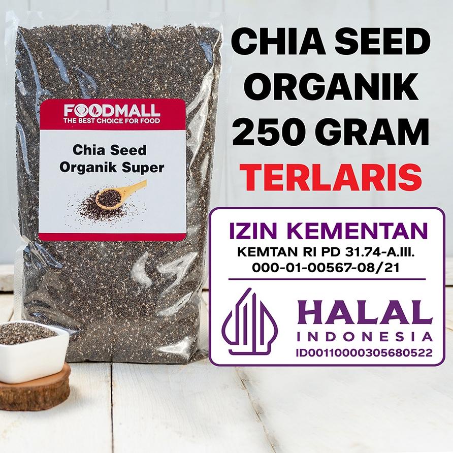 

➨ Organic Chia Seed 250 GRAM / Organik HALAL ☁