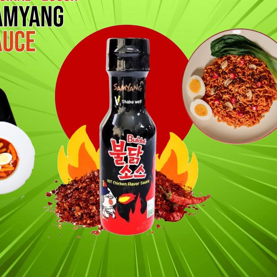 

♦ Saos Sauce Samyang Saus Samyang Logo Halal Hitam Original ✦