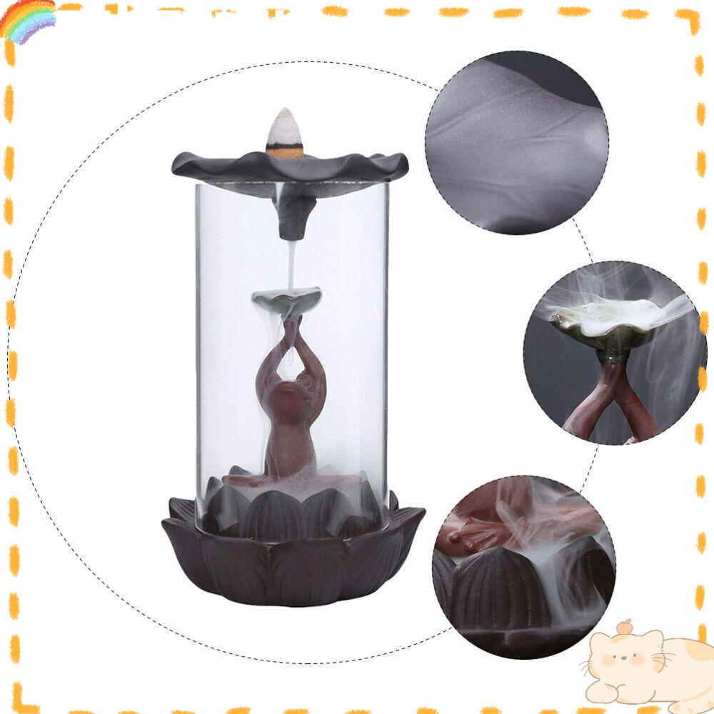 Solighter Backflow Incense Burner Dekorasi Rumah Meditasi Ornamen Tempat Dupa