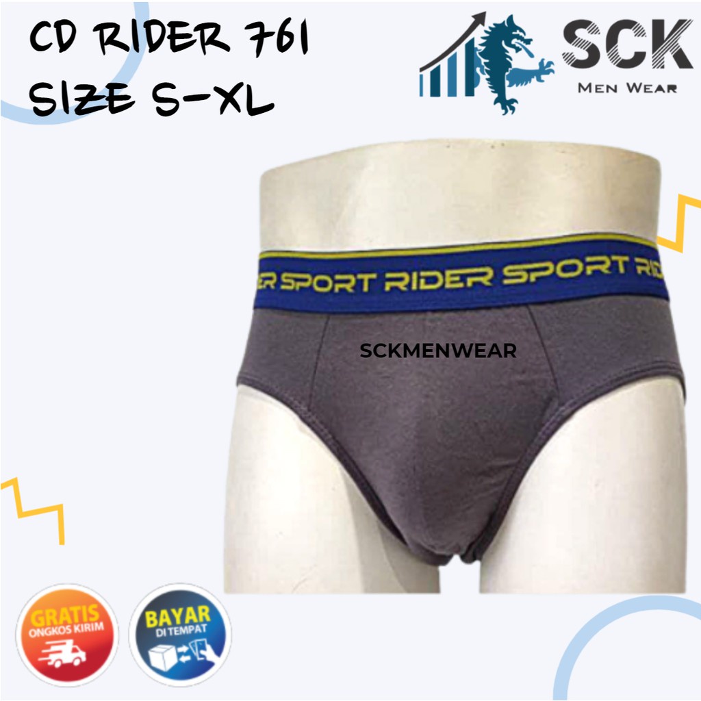 [ISI 3] Celana Dalam Pria RIDER 761 Sport Man Aneka Warna / CD R761 / Pakaian Dalam Laki-Laki - sckmenwear GROSIR