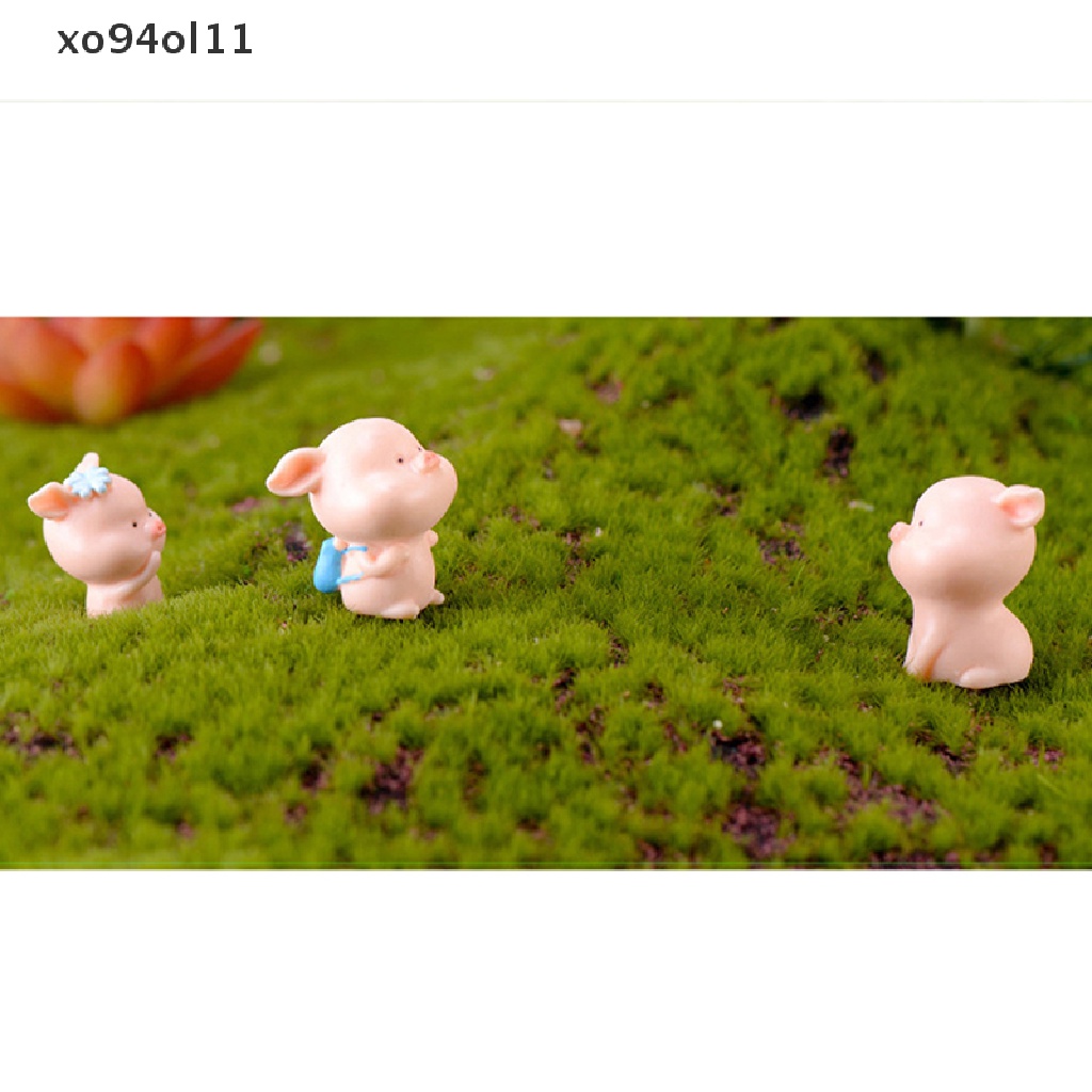 Xo DIY Babi Miniatur Peri Taman Ornamen Dekorasi Pot Kerajinan Aksesoris Rumah Boneka OL