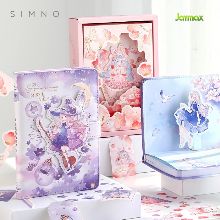 

Terlaris 3D Pop Up Magnetic Diary Notebook + Stiker Magic Dream / Buku Anak