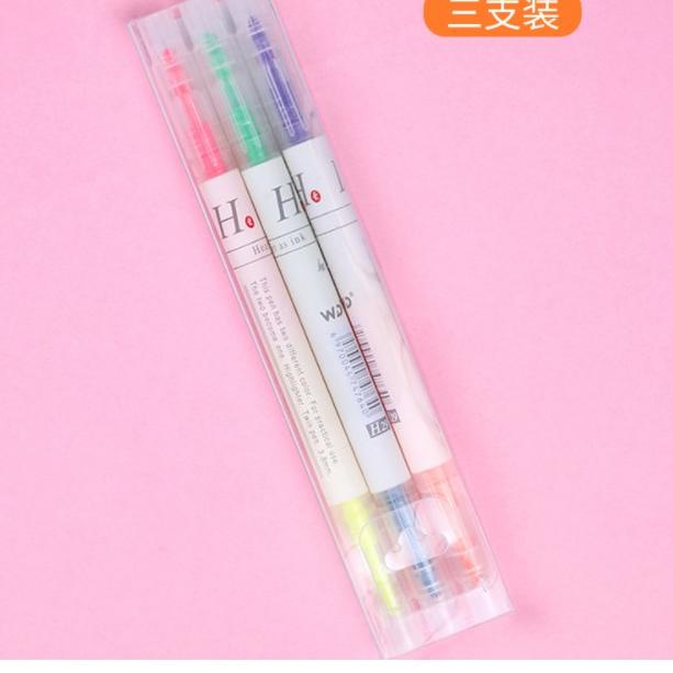 

A94 Set Stabilo Warna DOUBLE SIDE Isi 3 in 1 / Set Highlighter Warna Isi 3in1 / Stabillo Warna-Warni Set NEW ㄹ