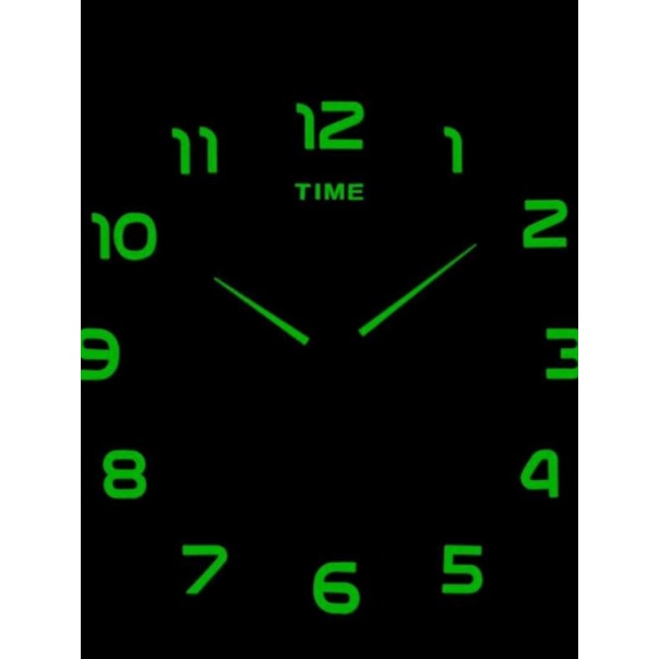 Jam Dinding Menyala Dalam Gelap Glow In the Dark
