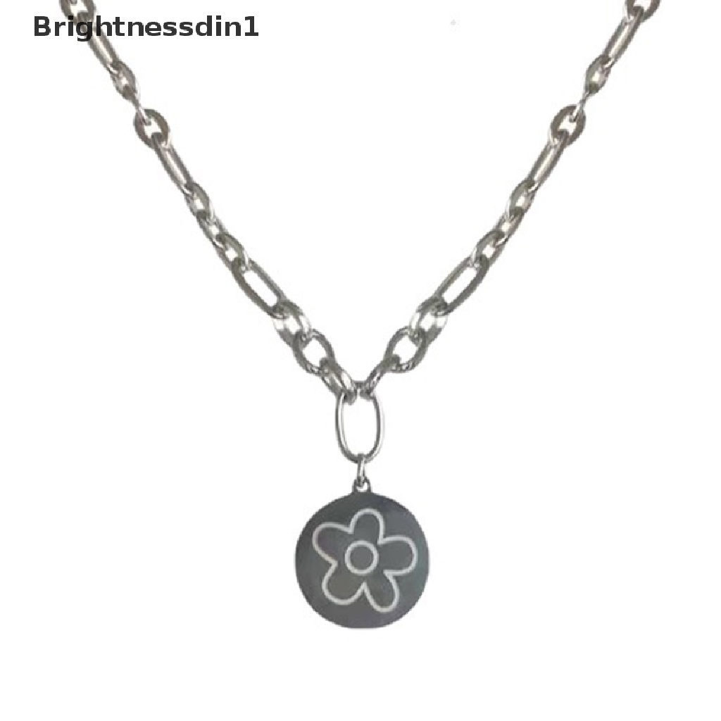 [Brightnessdin1] Liontin Kalung Berlapis Titanium Steel Rantai Choker Titanium Steel Kalung Tidak Mudah Luntur Ringan Dan Boros Kalung Untuk Wanita Perempuan Butik