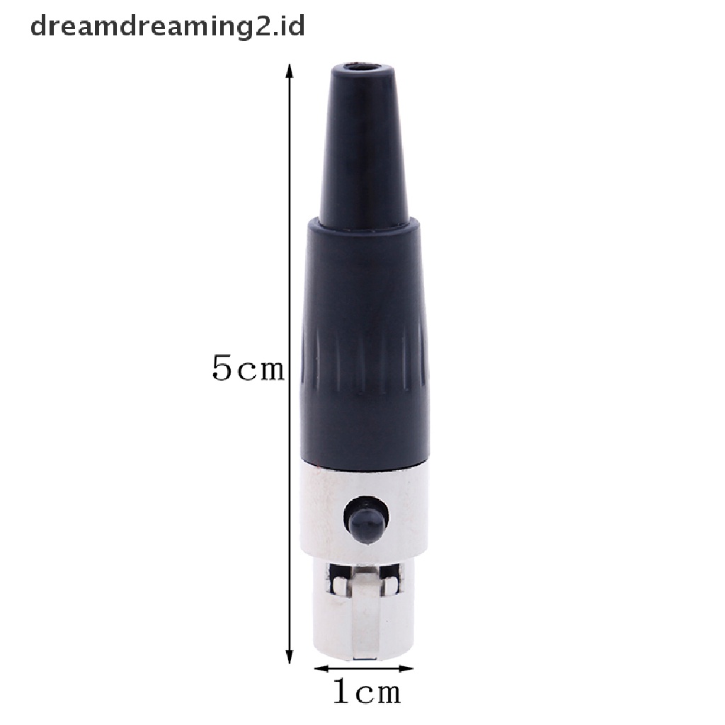 (dream) 1pc 3pin female plug mini TA3F XLR Konektor Mikrofon audio Adaptor MIC.