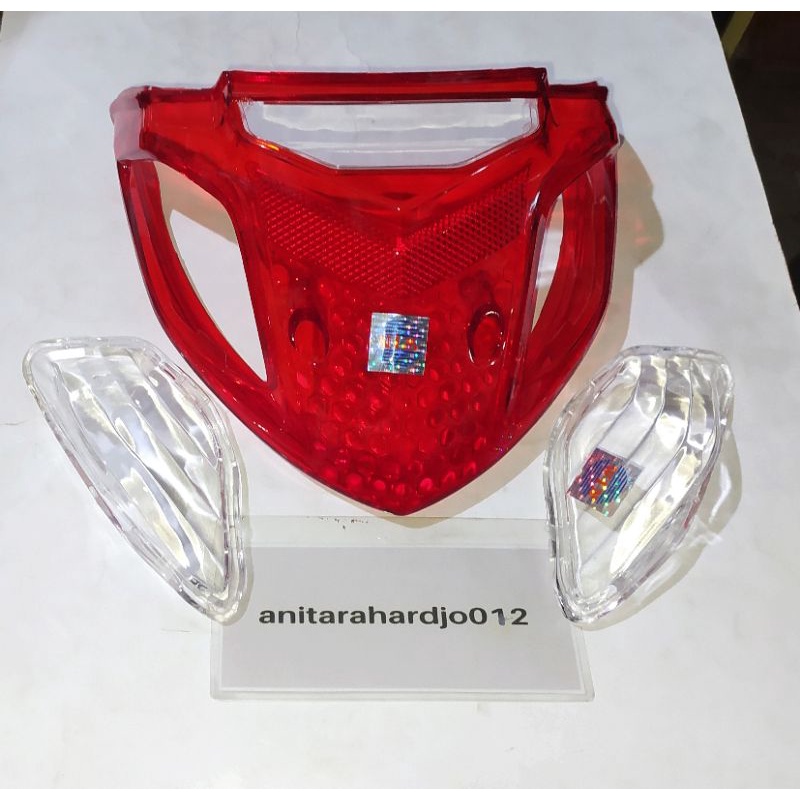 Mika Stop + Mika Sein Belakang (Putih Bening)  Honda Supra Fit New merk WIN