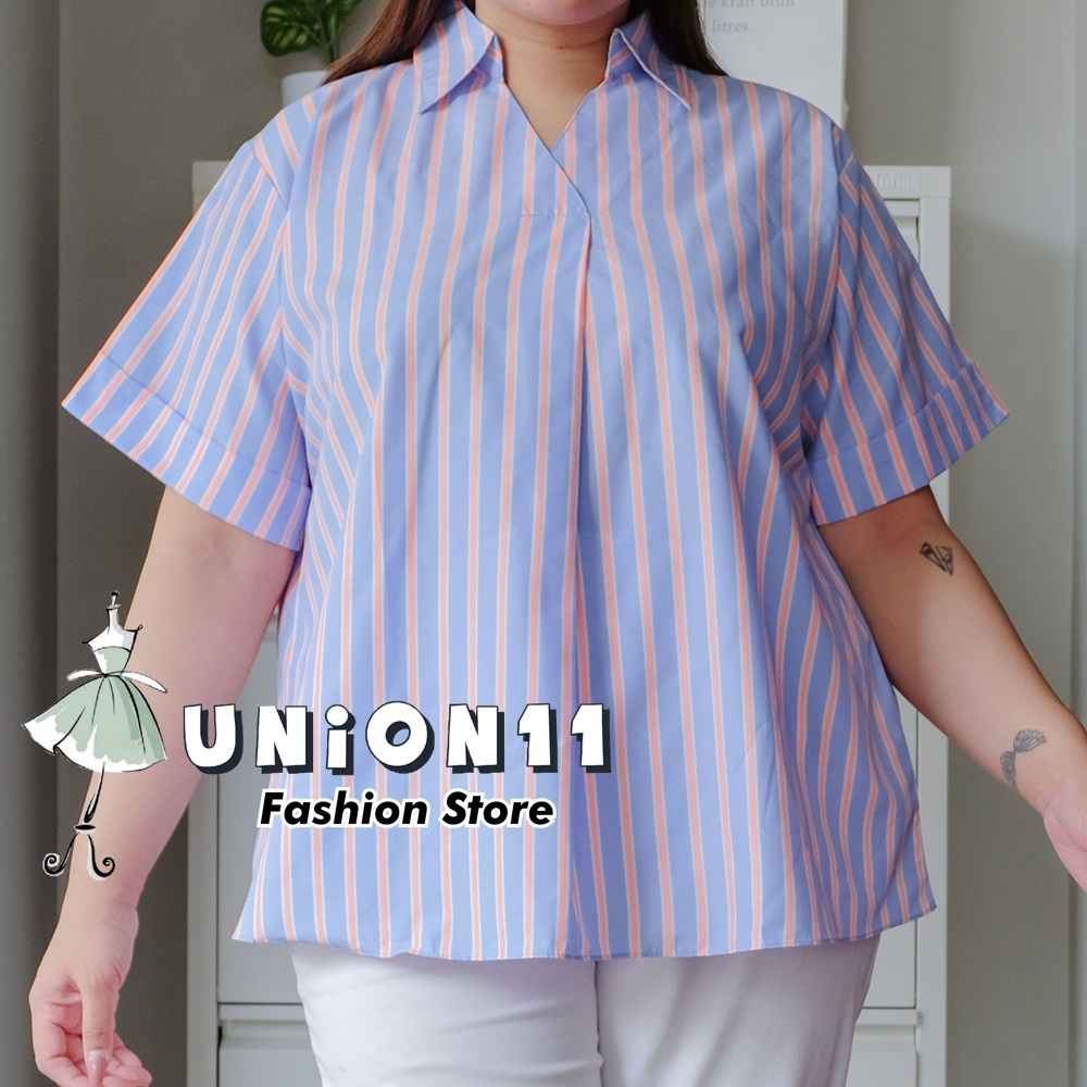 UNION11 - ATASAN JUMBO WANITA LD 130 / BAJU JUMBO WANITA / BAJU KERJA WANITA BIGSIZE / BLOUSE JUMBO WANITA / ATASAN JUMBO XXXL WANITA RYU