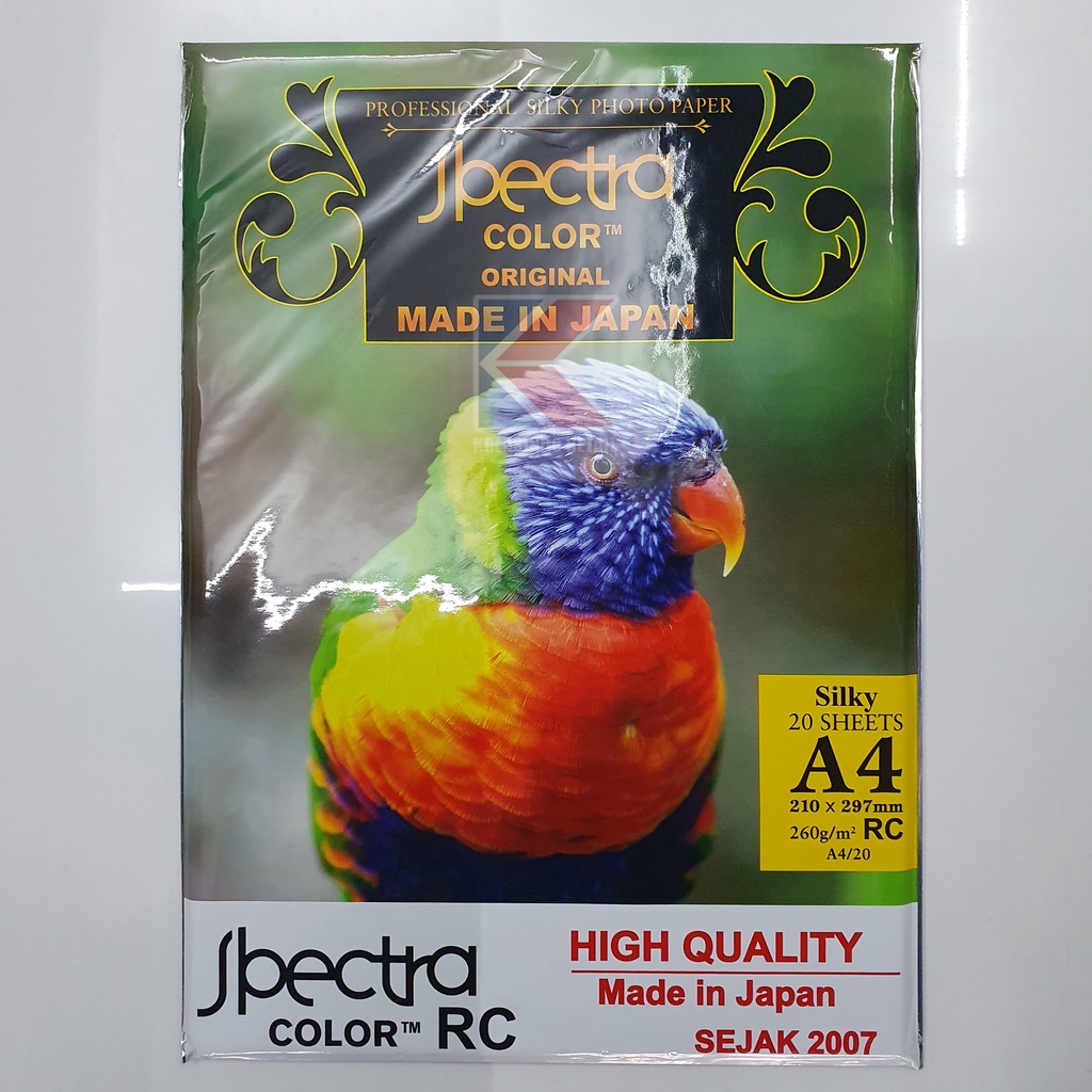 Spectra Color RC Professional Silky Photo Paper A4 260 GSM / Gram
