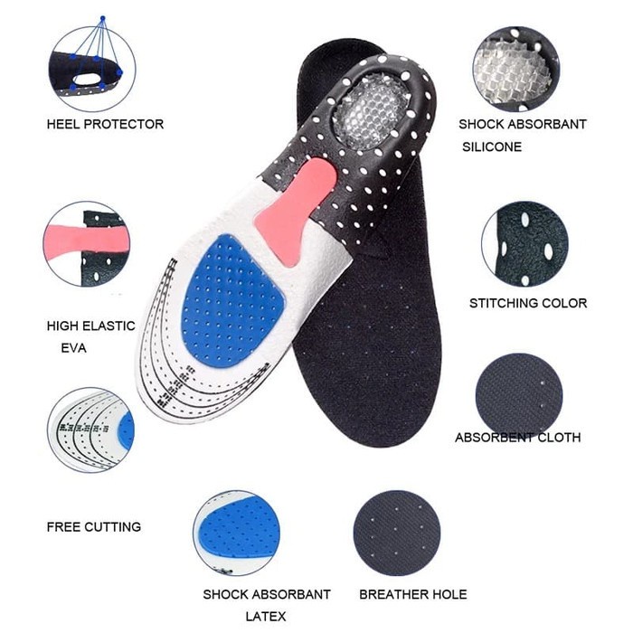 (COD) Shoe Pad Alas Kaki Sepatu - Sol Sepatu - Insole Sepatu - Alas sepatu Pelindung Kaki