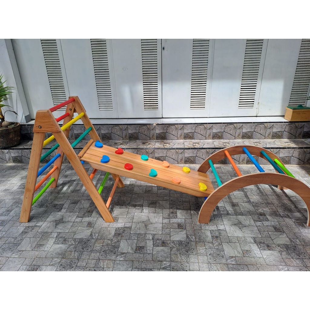 Pikler and Arch Pikler Arch Mainan Panjat Anak
