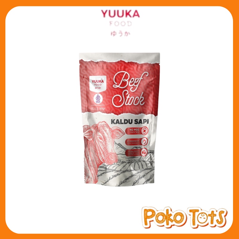 Yuuka Food Kaldu Asli MPASI No MSG 50gr Kaldu Bubuk Alami Yuuka