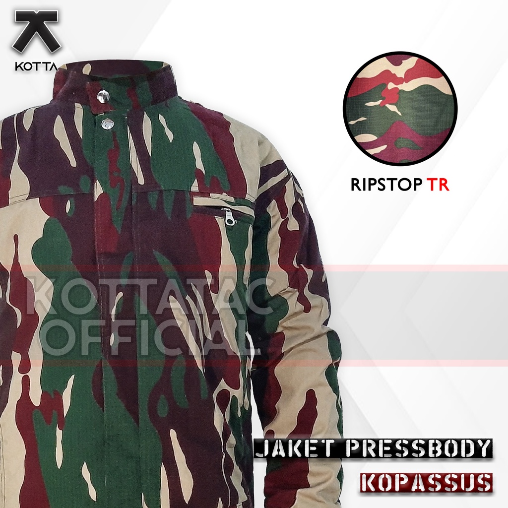 Jaket | Jaket Kopassus Body Press | Jaket Kopasus Body Fit | Jaket Loreng Kopasus | Jaket Mantel