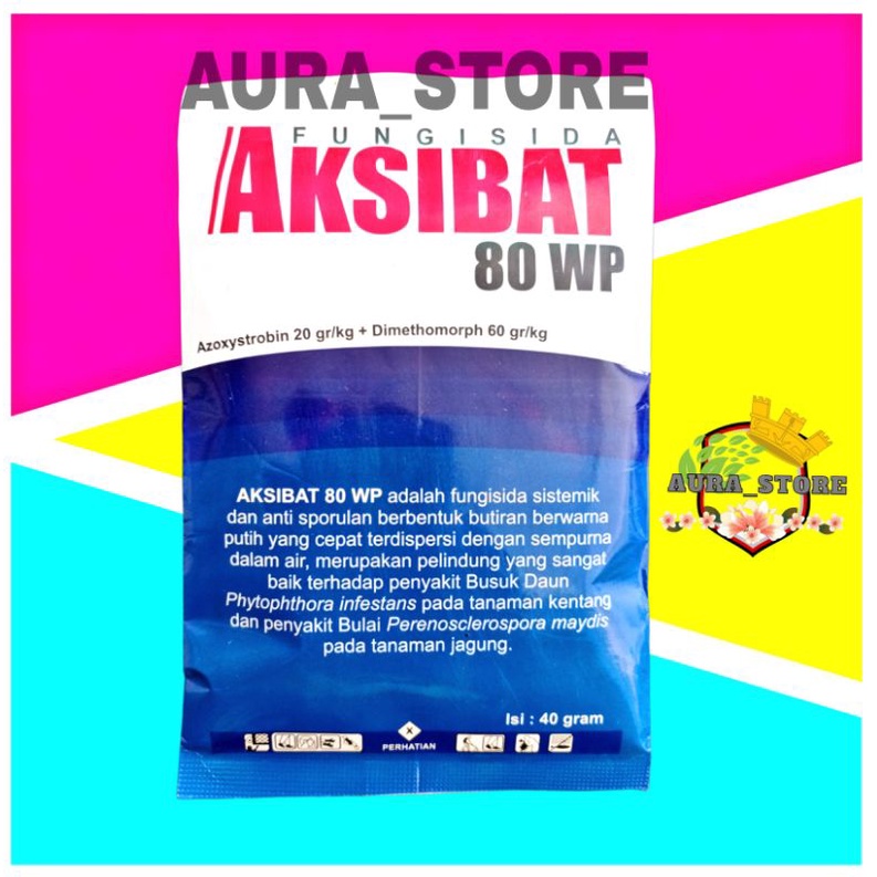 FUNGISIDA SISTEMIK AKSIBAT 80WP 40gr - UNTUK PERLAKUAN BENIH - ATASI BUSUK DAUN & BULAI PADA JAGUNG