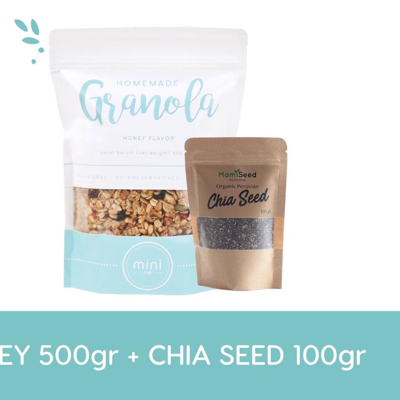 

☑ BUNDLE Minime Granola 500gr & Black Organic Chia Seeds 100gr ☉