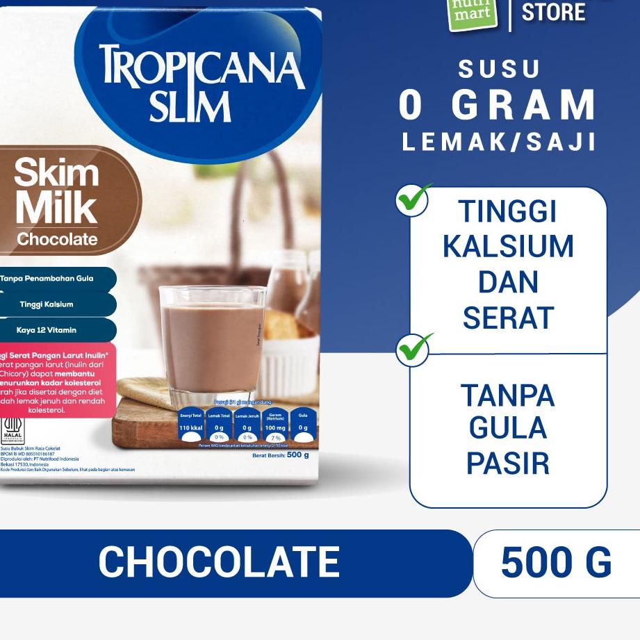 

➵ Tropicana Slim Susu Skim Chocolate 500gr - Bantu Turunkan Kolesterol ❊
