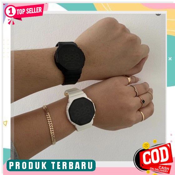 Jam Tangan Wanita 100% Original Fitur Tanggal Persegi Dm 28Mm Strap Baja | Jam Tangan Kasual Pria Im