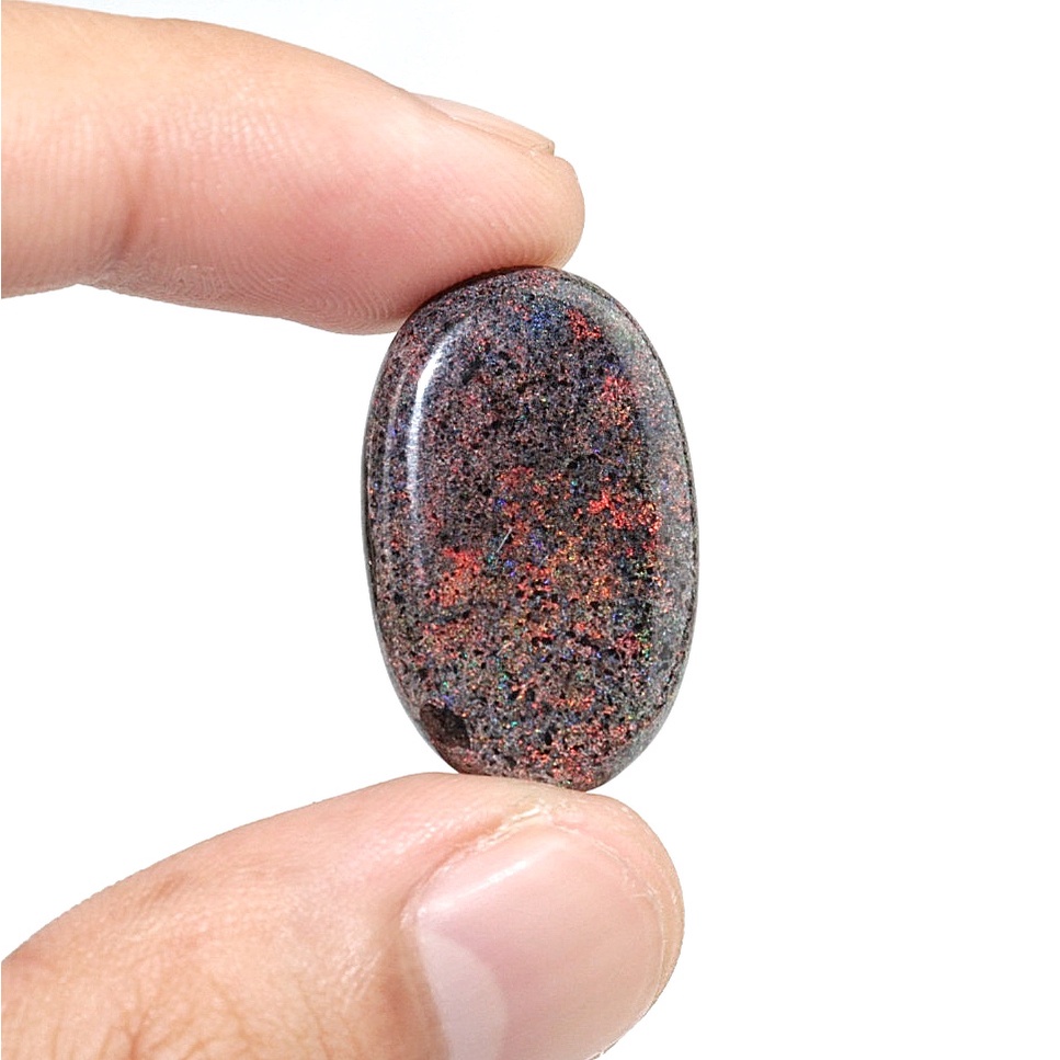 Natural Batu Akik Kalimaya Black Opal Boulder Matrix Andamooka Super Jarong Free Memo KMO3