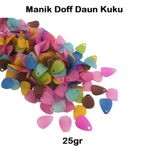 MOTE MANIK DOFF MOTIF DAUN KUKU / MOTE DAUN / MANIK DAUN HARGA /25gr