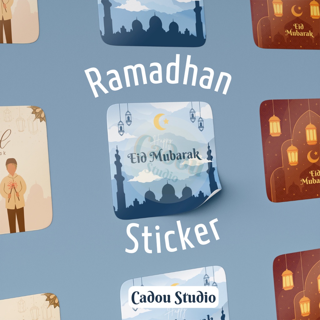 

Sticker Stiker Kotak / Segel Toples Parcel Kue / Seal Jar glossy Ramadhan Idul Fitri Lebaran / Sticker Eid Mubarak (Eid-al-Fitr) [R02]