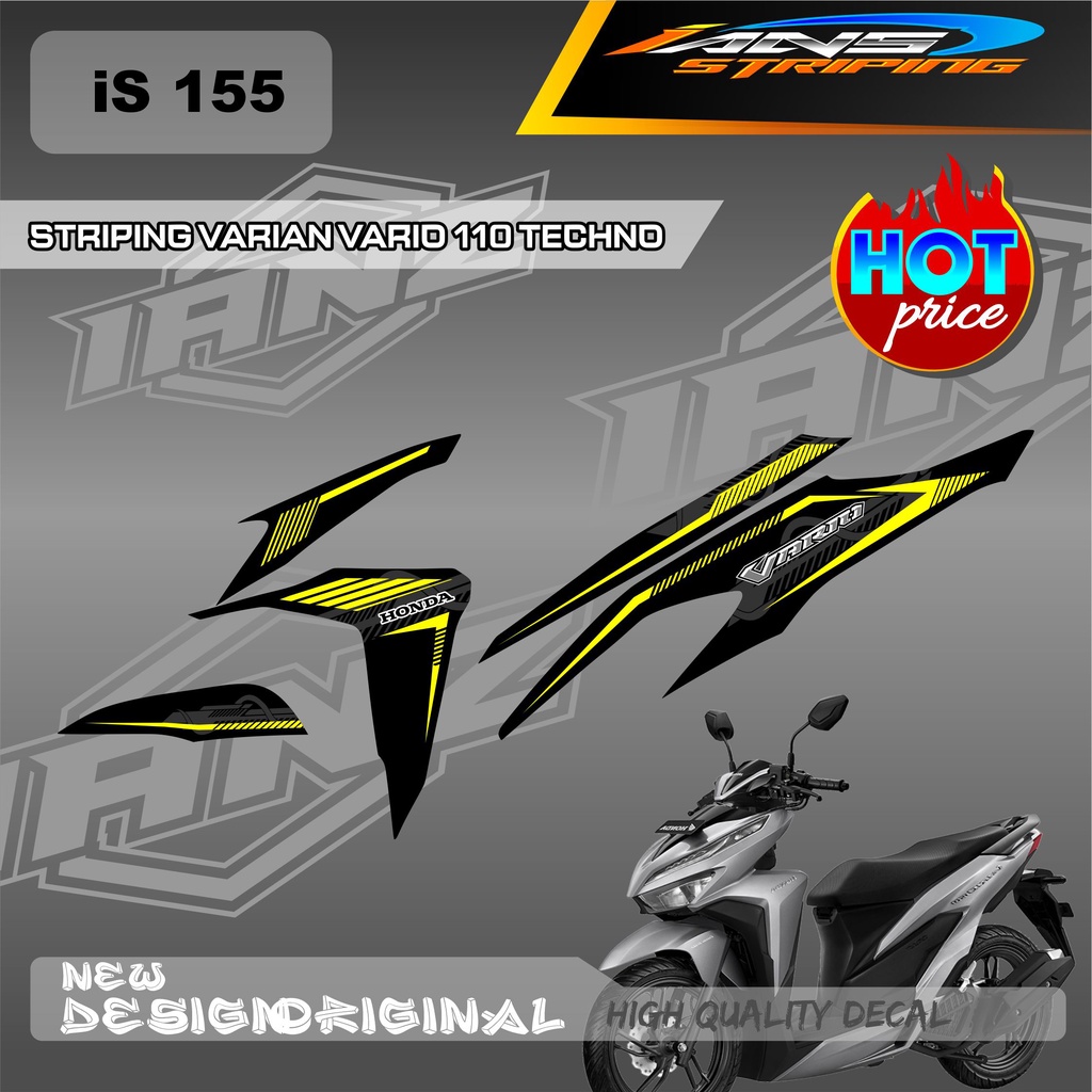 NEW DECAL STRIPING VARIO OLD TECHNO 110 BAHAN BERKUALITAS / STRIPIN SEMI FULL BODY HONDA VARIO TECHNO 110 OLD / DECAL KERETA HONDA VARIO IS155