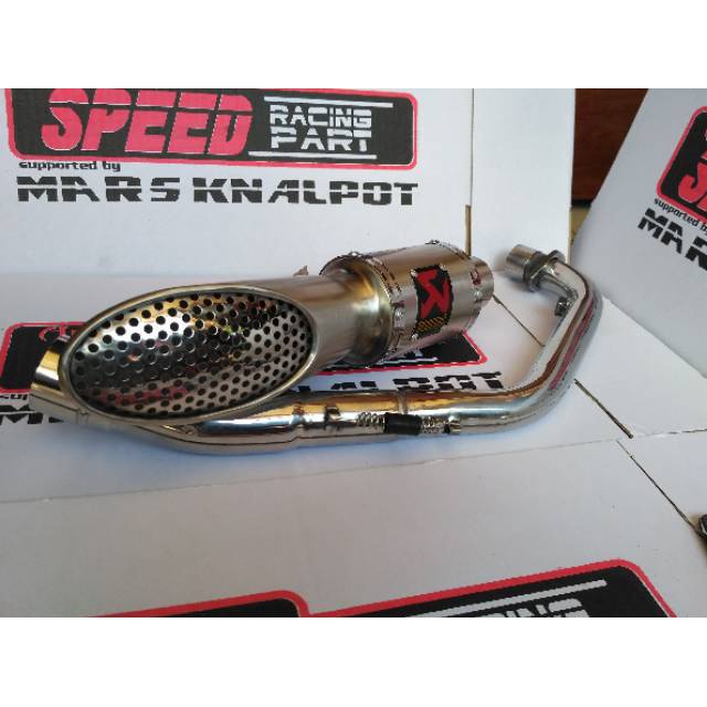 Knalpot RACING model SAKURA samping CBR150 R CB150R GSX VIXION R15 V3 V2 XABRE TIGER VERZA