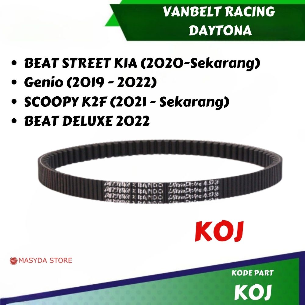 VANBELT GENIO, BEAT DELUXE, BEAT STREET, SCOOPY ESP VBELT KOJ