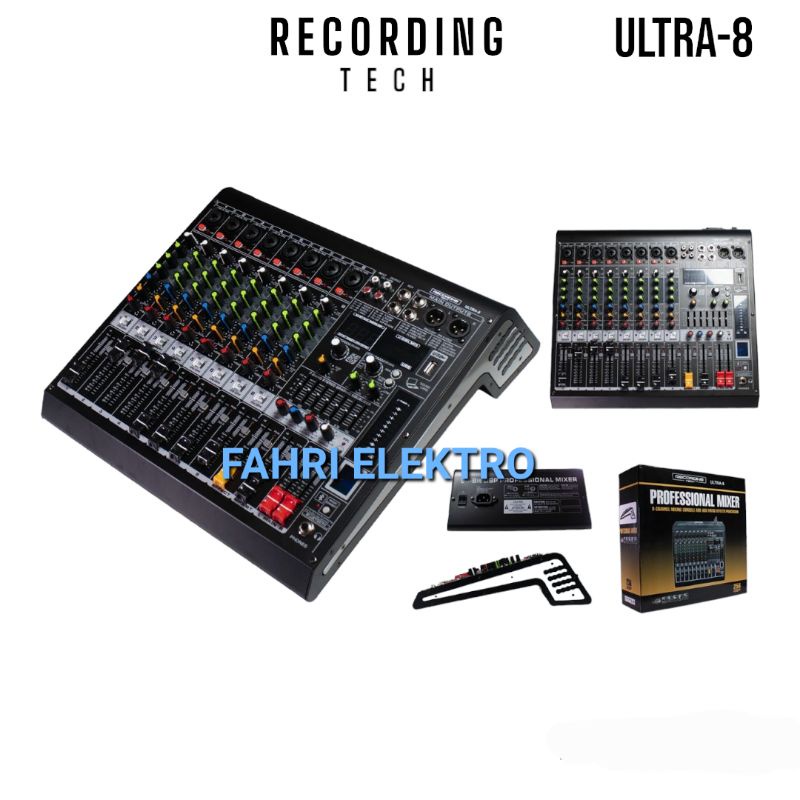 Mixer Recording Tech ULTRA 8 Profesional Mixer 8 Channel Original