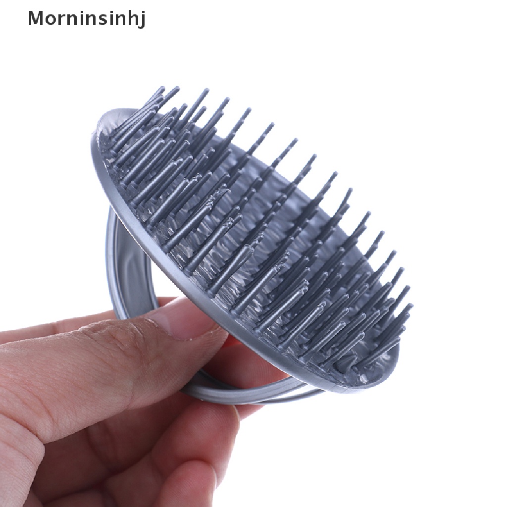 Mornin Shower Hair Shampoo Brush Sisir Silikon Pijat Kulit Kepala Perawatan Sikat Rambut Anti Selip id