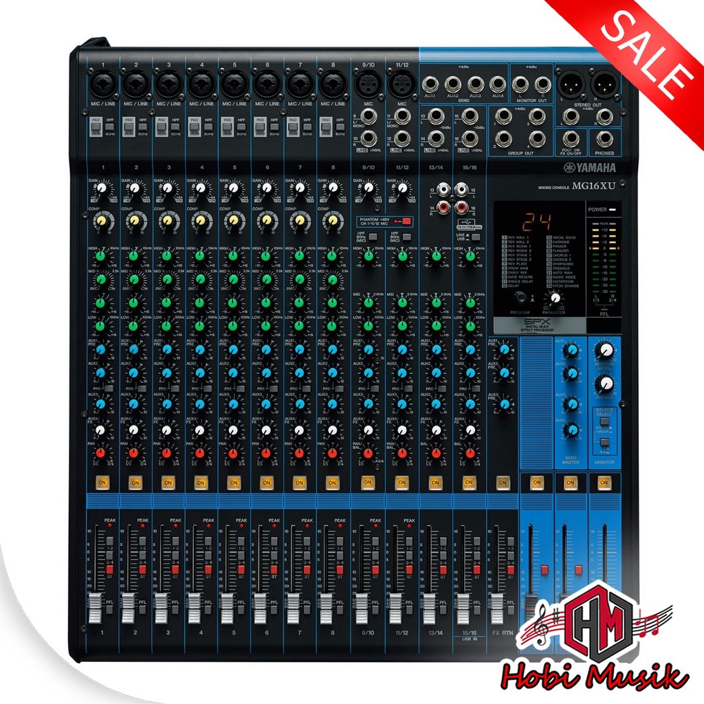 Mixer 16 Channel Yamaha MG16XU ORIGINAL