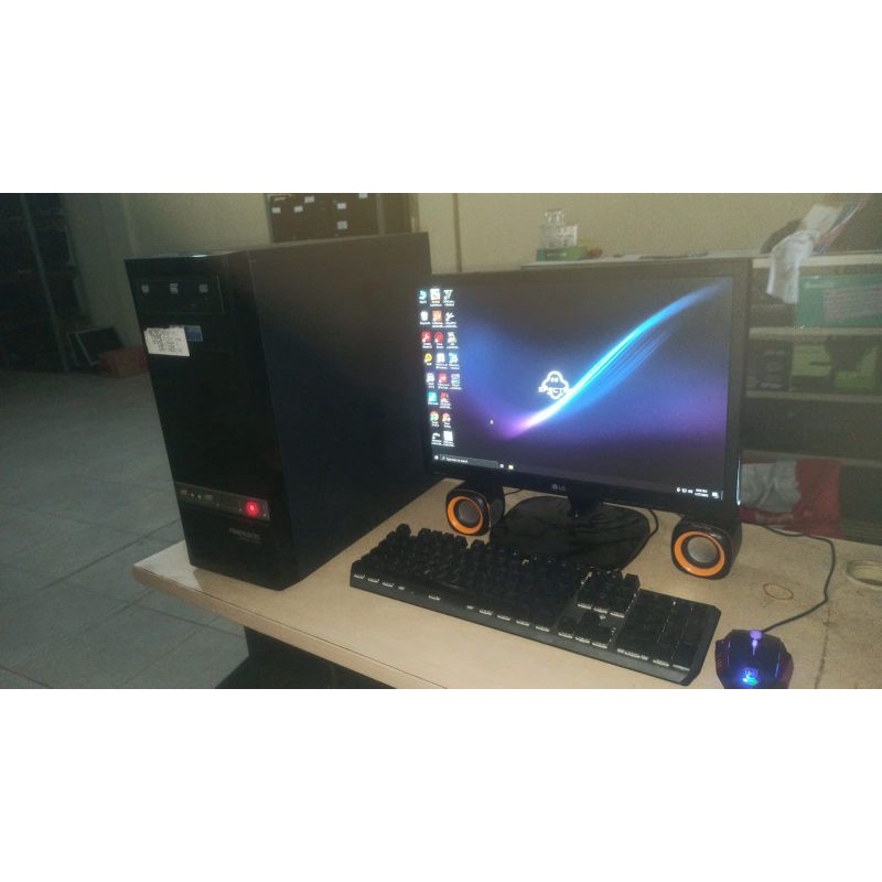 Komputer Core i3 7100 DDR 4 Gen 7 Game&amp;Edit Fullset Siap Pakai