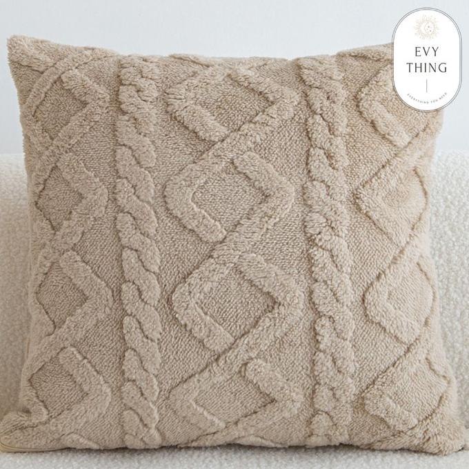 JUAL Sarung Bantal Sofa Nordic Desain Timbul Mewah Import