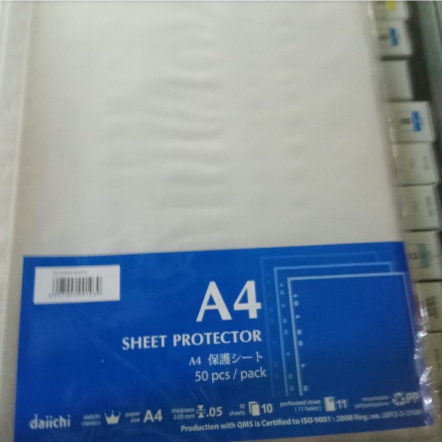 

PP Pocket Daiichi Folio / A4 Per Pak isi 50 Lembar