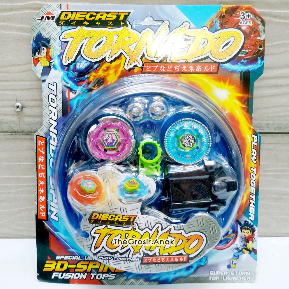 Gasing Diecast Tornado 989-10A Gangsing Beyblade