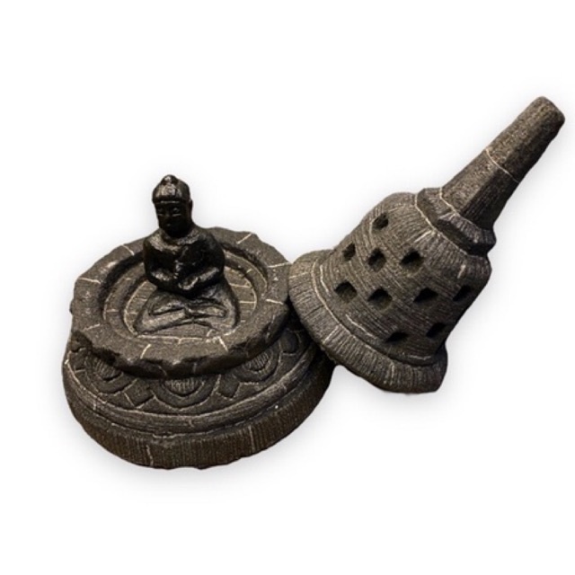 miniatur stupa candi borobudur tinggi 10 cm || hiasan aquarium