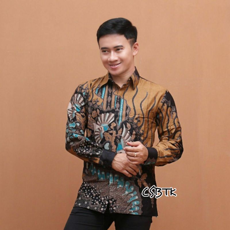 BATIK TUNIK SHIBORI JUMPUTAN TERBARU size S-3L / HRB026 YELBOR NAVBOR / BIRU PUTIH / ORIGINAL..