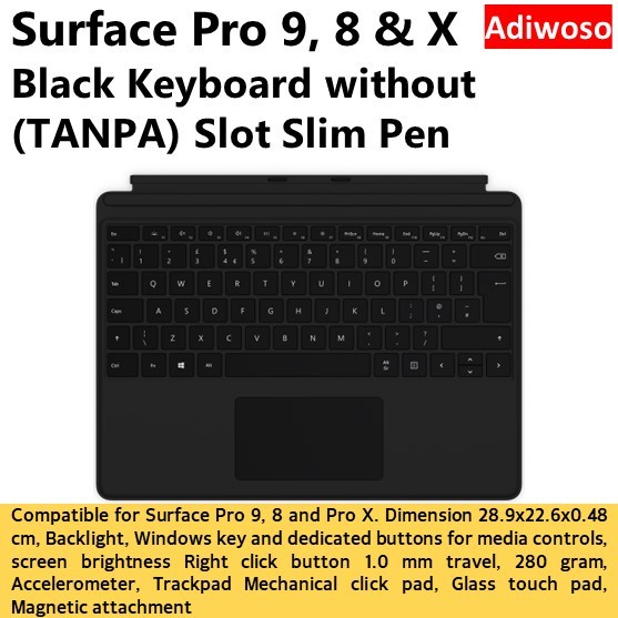 Terlaris Microsoft Surface Pro 8 Keyboard
