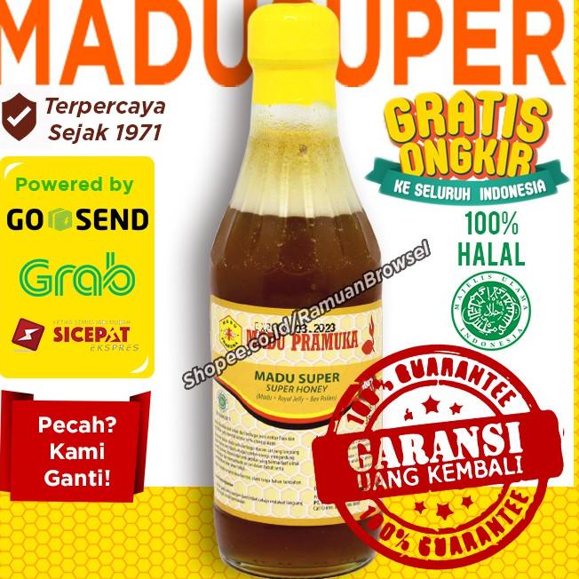 

☺ Super Pramuka 350ml ( + Pollen + Royal Jelly) Alami ✪