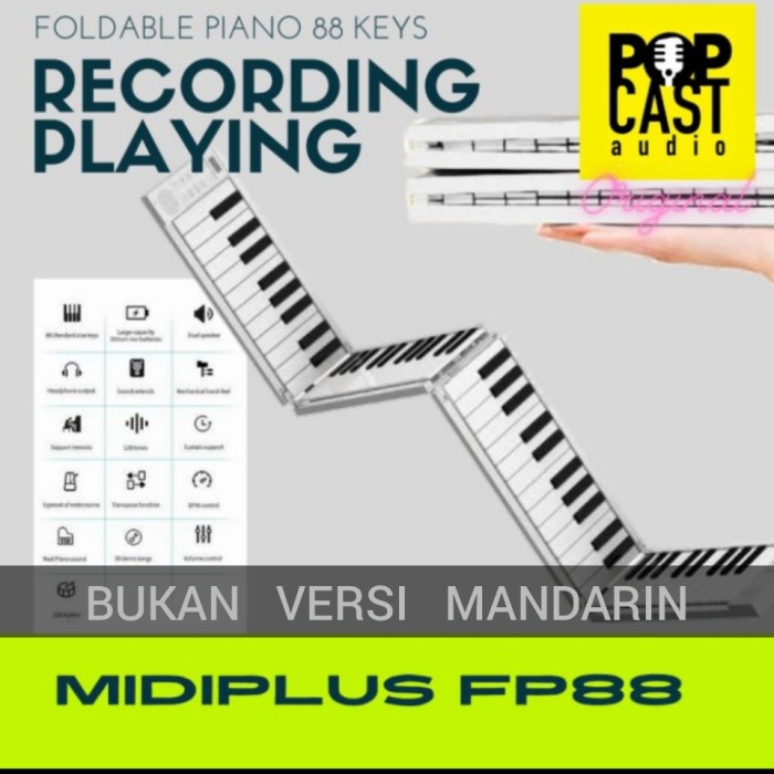 Terlaris Midiplus Fp88, Foldable Piano For Playing, Practice, Recording