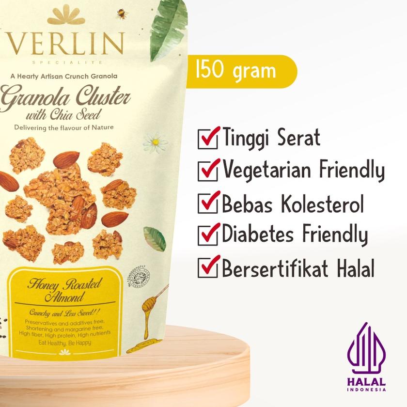 

➽ Verlin Granola Cluster Honey Roasted Almond ♦