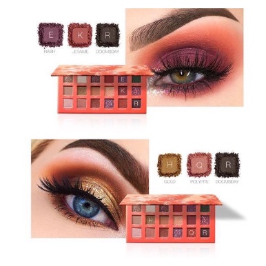 O TWO O Palet Eyeshadow Isi 18 Warna Glitter LS 9995