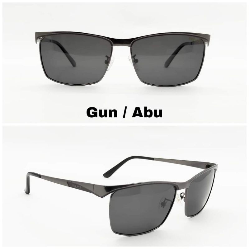 KACAMATA SPORTY POLICE 7868 FASHION AKSESORIS MINUS PHOTOCROMIC POLARIZED ANTISILAU ANTIRADIASI FRAM