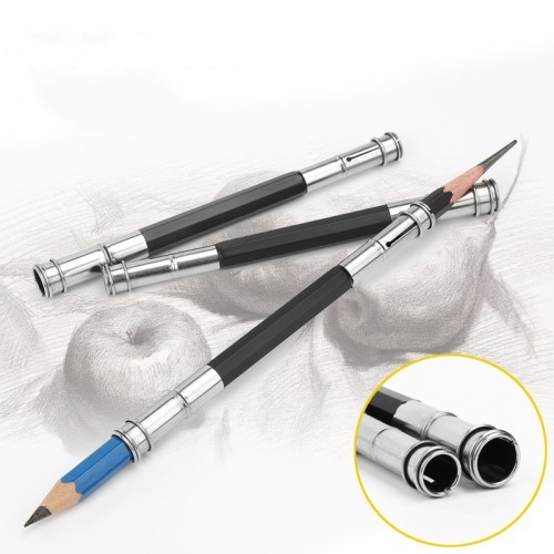 

Dual Head Pencil Extender Alat Penyambung Pensil Holder Sketch Tools