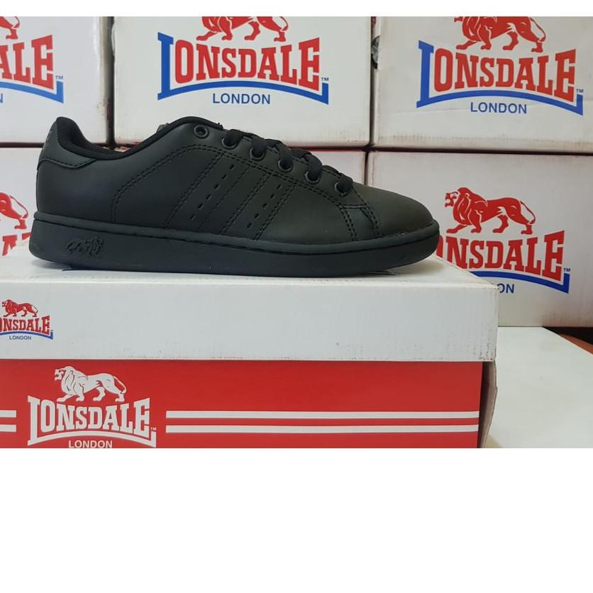 ◄ Lonsdale leyton lace all black ♨