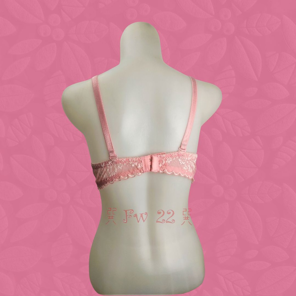 Push Up Bra Tally 2467 Bra Busa Tebal Cup B dengan Kawat dan Motif Bunga yang Cantik